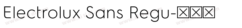 Electrolux Sans Regu字体转换